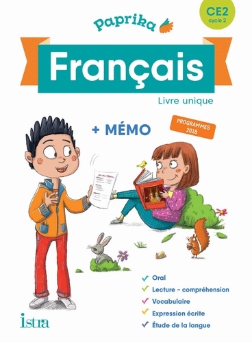 PAPRIKA FRANCAIS CE2 - EDITION FRANCE - LIVRE ELEVE - ED. 2019