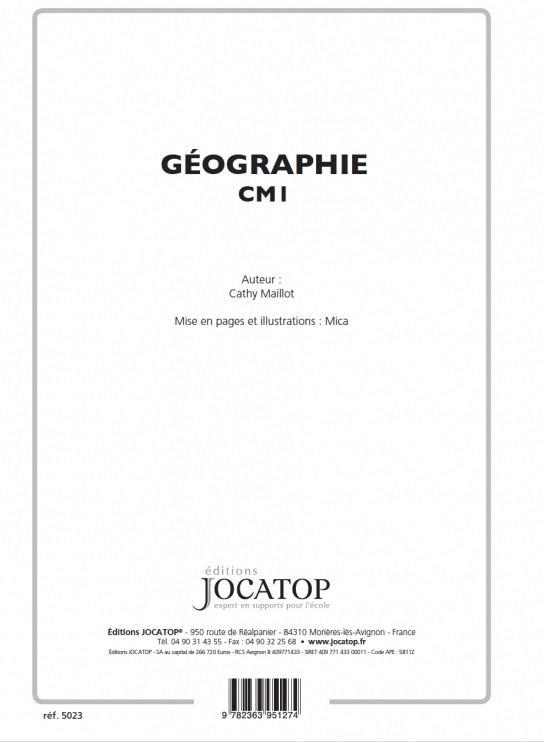 GEOGRAPHIE CM1